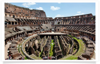 View Inside the Roman Colosseum