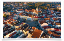 Jindrichuv Hradec Aerial Town Square