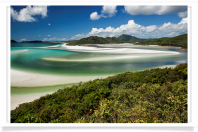 View from Hill Inlet of Whitehaven Beach Area